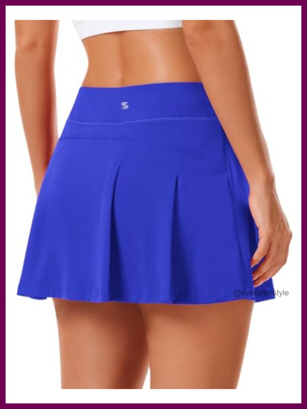 High Waisted Athletic Skort with Pockets Pleated Tennis Golf Skirt